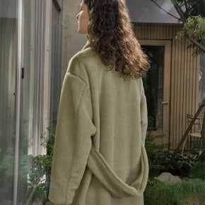 FAKE FUR LONG COAT_GREEN TEA