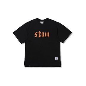 STGM Logo Oversized Short Sleeves T-Shirts Black