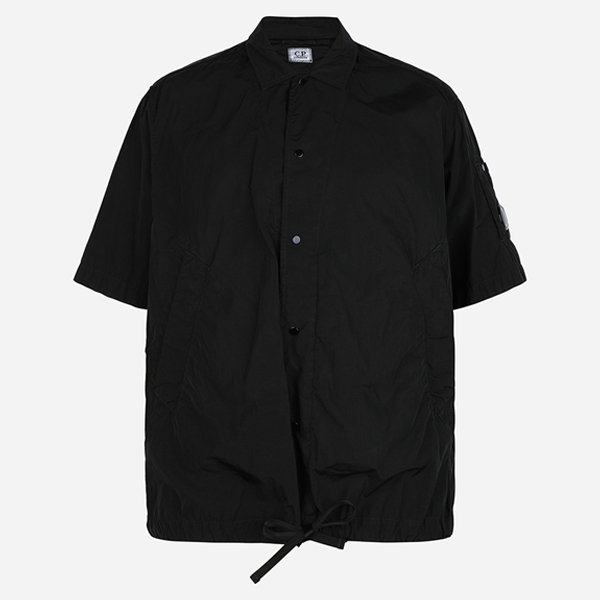 [시흥점] 6S 20CMOS009A 005904G 999 렌즈 와펜 나일론 반팔 오버 셔츠 블랙