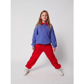25AW 보보쇼즈 버튼 폴로 퍼플 스웨트셔츠 B225AC045