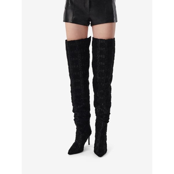 EVA 트위드 부츠 IS3AW24107BKP