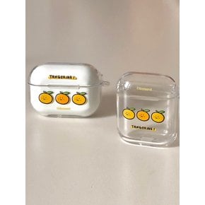 Three tangerines air pods case  (Hard case)