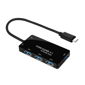 USB3.1 타입C 4포트 무전원 USB허브 NEXT-415TC