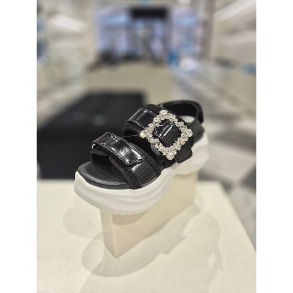 [여주점] Jewelry platform sandal(black)_DG2AM25019BLK