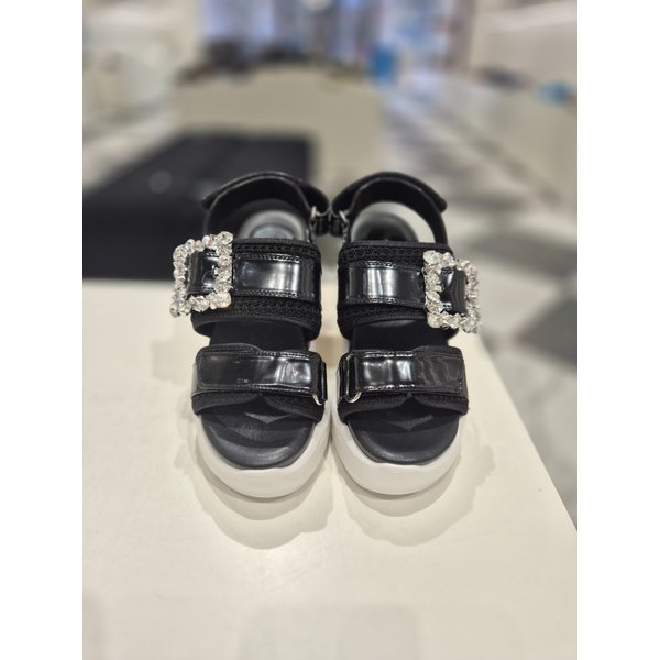 [여주점] Jewelry platform sandal(black)_DG2AM25019BLK