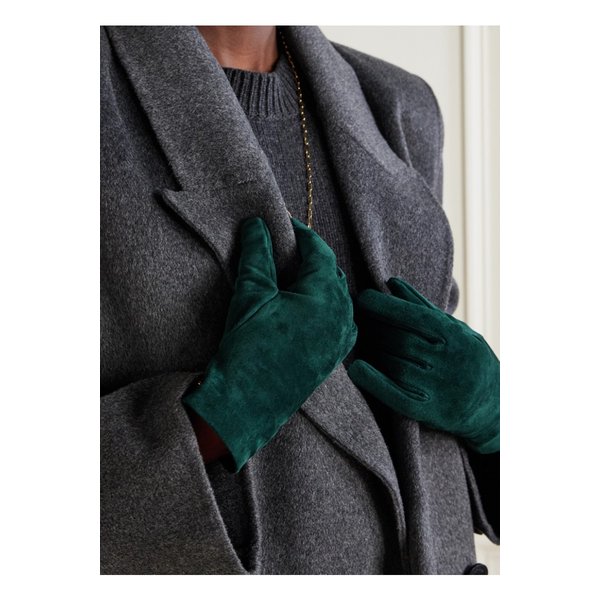 장식 스웨이드 장갑 에메랄드 46376663162901487