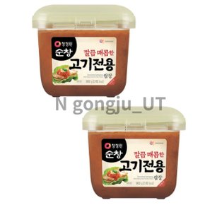 청정원 순창 캠핑 깔끔매콤한 고기전용 쌈장 900g 2개