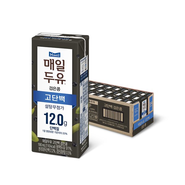 매일두유 고단백 검은콩 190ml 24팩