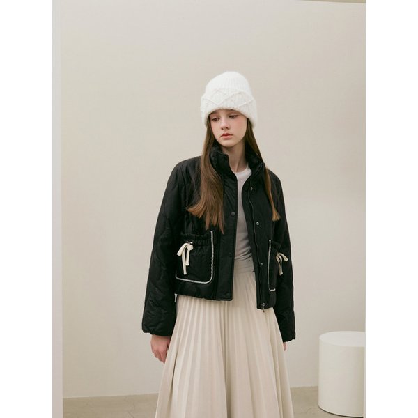 모크넥 퀼팅 텍스쳐 경량 구스다운 ES1TD101