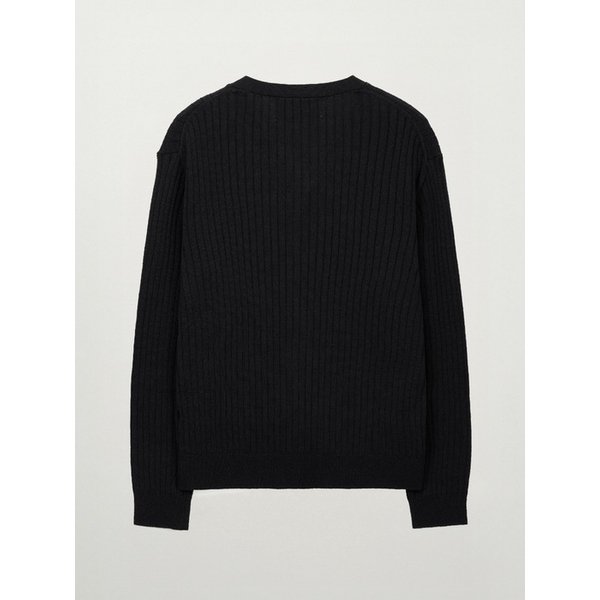 파로 린넨 가디건_블랙