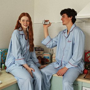 (uni) 더 클래식 긴팔 파자마 2Size 블루