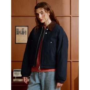 Soft-Canvas Padded Work Jacket (DARK NAVY)