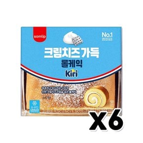 끼리 크림치즈가득 롤케익 베이커리빵 130g x 6개