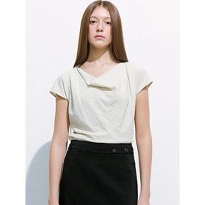 Cowl Neck Blouse  Ivory (KE6560M040)