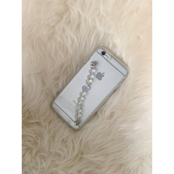 Baby blue strap phone case