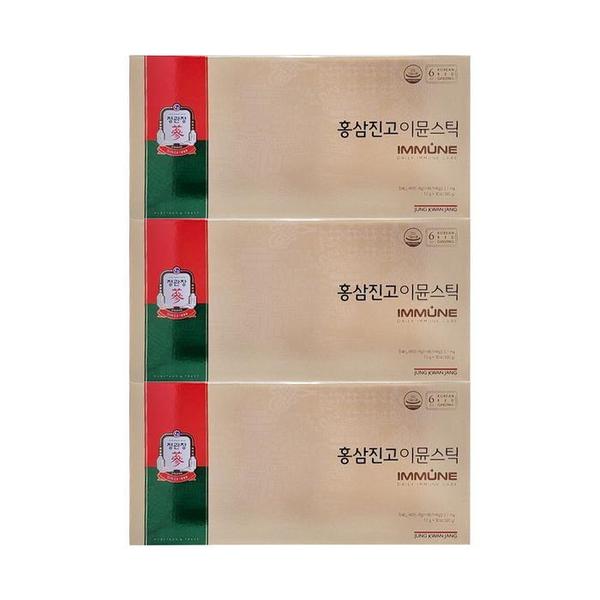 정관장 홍삼진고 이뮨 스틱 10g x 30포 (쇼핑백 동봉) 3박스 Ss (S29180459)