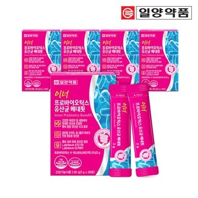 이너 프로바이오틱스 여성 질유래유산균 베네핏 5박스