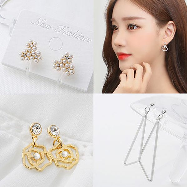 무알러지 패션 실리콘 귀걸이 귀찌 모음전