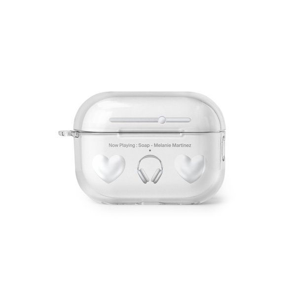 [PRO/PRO2]Silver Heart AirPods case