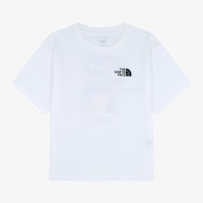 [노스페이스 키즈 공식] 키즈 캠프아웃 반팔 티 NT7US03S_WHT