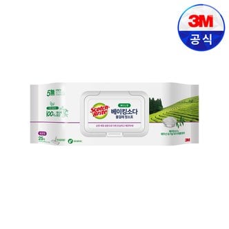 3M 스카치브라이트 베이킹소다 물걸레 청소포 표준형 (25입)