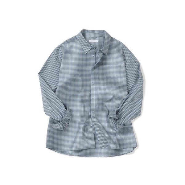 노블 원 포켓 체크 셔츠 ROYAL BLUE