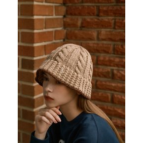 ANC WOOL TWISTED BUCKET HAT_BEIGE