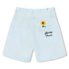 SUNFLOWER  플라워포켓 반바지(24SS_Z255AGP412_스카이블루)