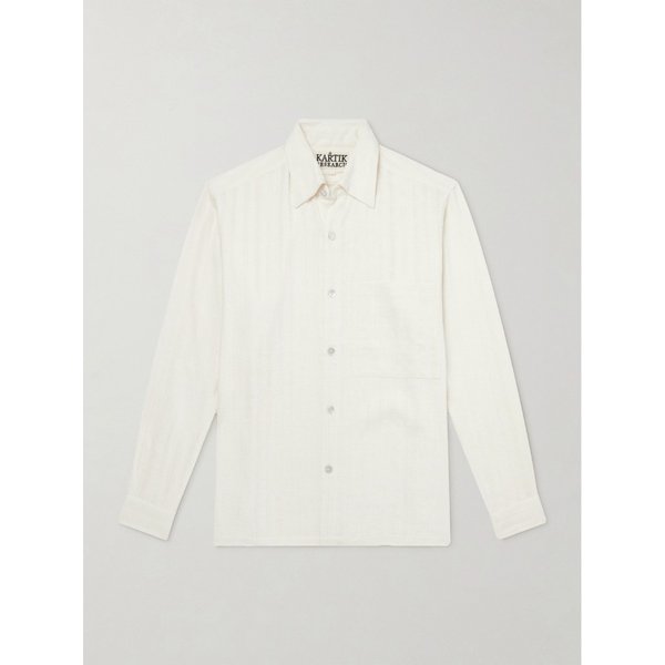카틱 리서치 파타우디 스트라이프 실크 셔츠 46376663162975456