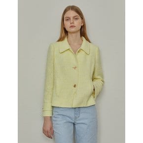 Lemon Yellow Tweed Jacket