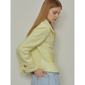 Lemon Yellow Tweed Jacket