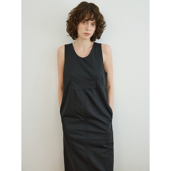 A3566 레이어드 맥시 원피스_Black