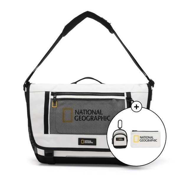 [여주점] N255ACR010 파치 메신저백 WHITE