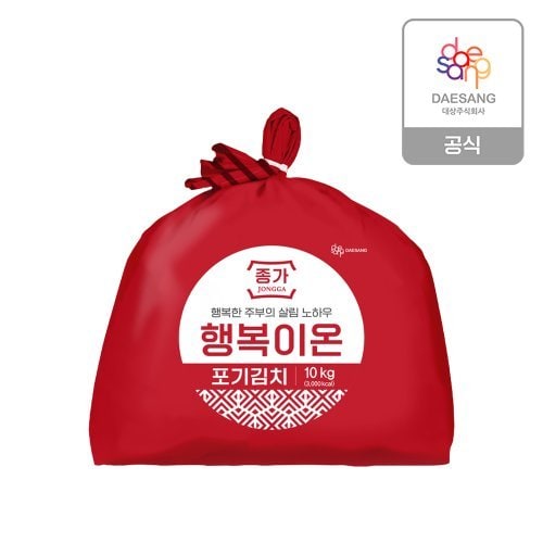 [쓱7클럽][본사직영]행복이온 포기김치 10kg