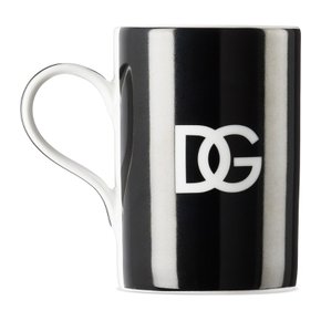 Dolce & Gabbana 블랙 & 화이트 DG 로고 머그잔 TC0079TCAK3U0074 DG Logo