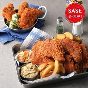 사세 매콤 점보 닭다리 편의점 치킨 1.3kg 2팩