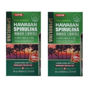 캐나다 하와이안 스피루리나 580mg x 180정 x 2개 클로렐라