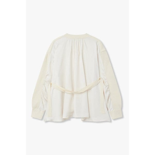 니트 믹스 블라우스 7115460903105