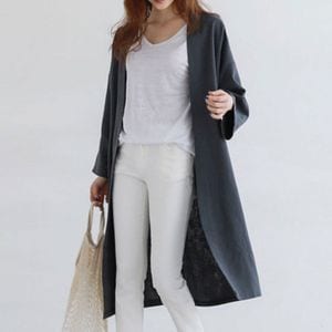 오너클랜 여성 롱 루즈핏 코트 재킷 데이트룩 직장인 여름자켓