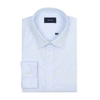 밴브루 유행없는 런닝 수입원단100/2 SLIKY 트윌 세미와이드카라 블루/흰색셔츠(일반핏)2종 택1