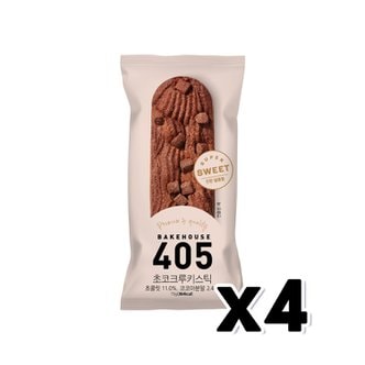  405 초코크루키스틱 베이커리빵 75g x 4개