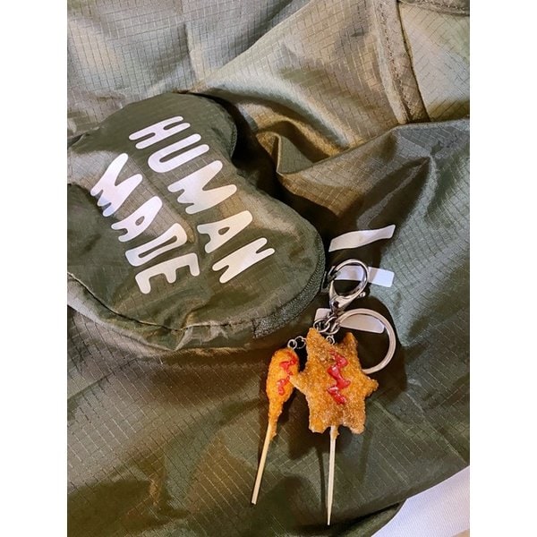 hot dog katsu keyring