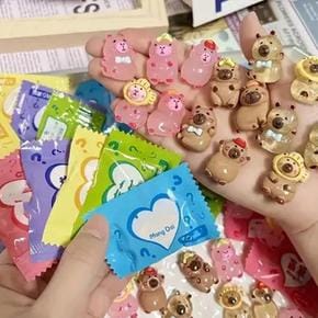 퍼주는사장님카피바라 미니어쳐 랜덤뽑기 랜덤 가챠뽑기 캡슐토이