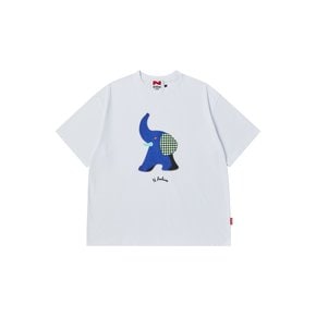 [COLLECTION LINE] 올 핸드 메이드 아트 워크 반팔 티셔츠 화이트