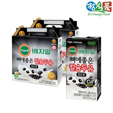 베지밀 뼈에좋은 칼슘 두유 검은콩 190mlx32팩[31757274]