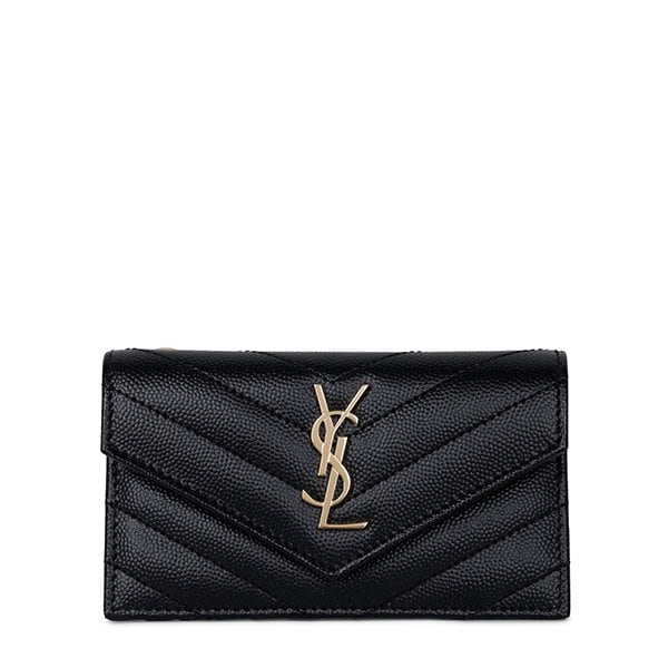 [부산점] 25FW 블랙 카산드라 마테라쎄 카드지갑 612808 BOW01 1000