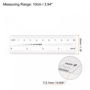 UXCELL 0.1mm PET 필름 플렉시블 루거 스케일 플라스틱 레디 루거