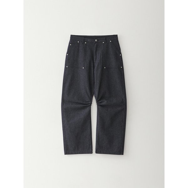 Bluesf curved denim carpenter pants
