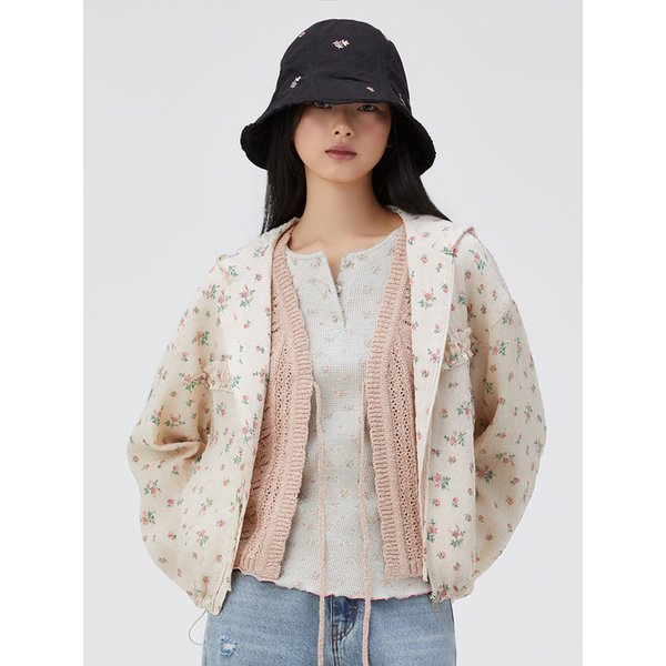 플라워 자수 포인트 모자_T262MCP138W