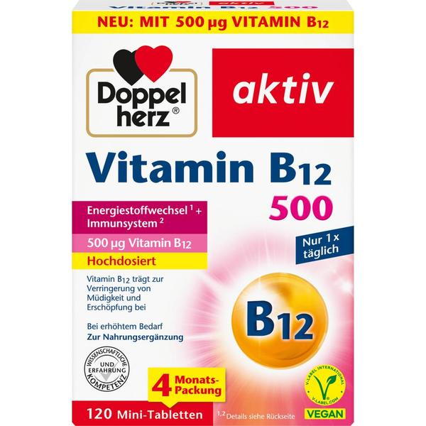 독일직구 Doppelherz 더블하트 비타민B12 500 120정